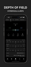 DPBOX:Cam&Lens Specs,Data Calc screenshot