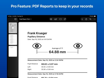 Pupillary Distance Ruler iPad screenshot