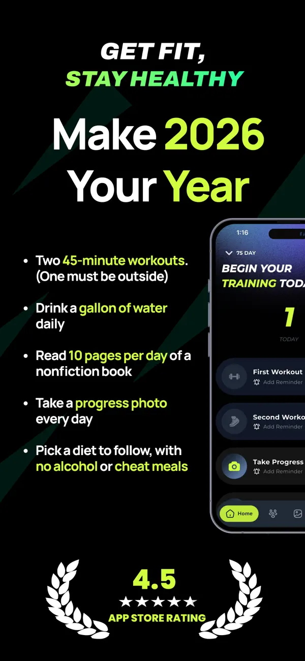 #2. 75 Day Tough Challenge (iOS) By: Innonexa Tech Private Limited