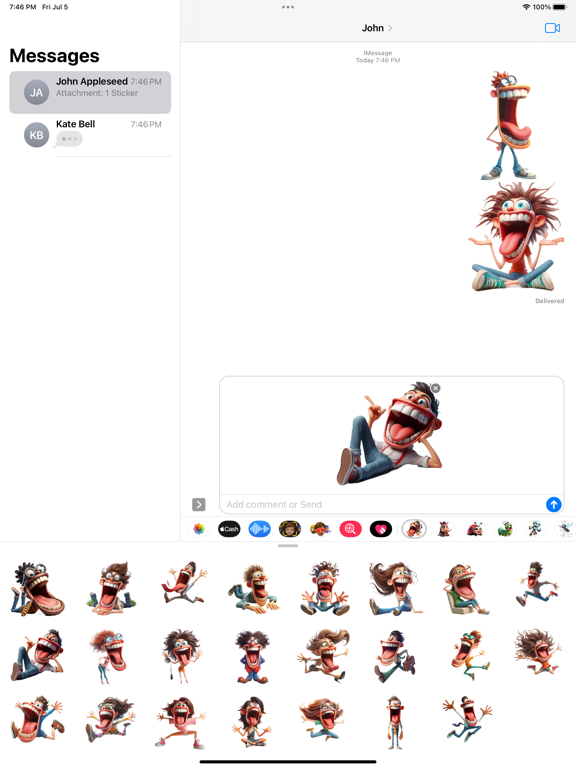 Screenshot #6 pour Big Mouth Stickers