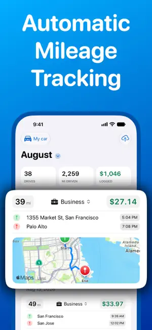 Highway: Mileage Log & Tracker screenshot 1