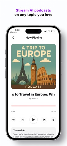 Spark - AI Music & Podcasts iPhone screenshot