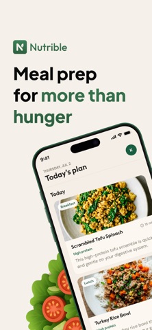 Nutrible: Meal Prep Planner iPhone screenshot
