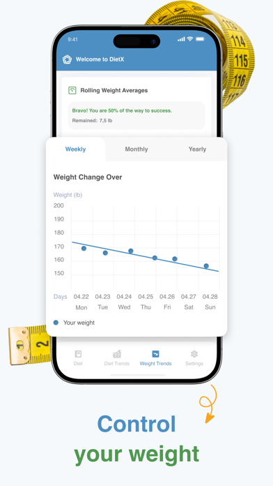 MyDietX: Nutrition & Weight Screenshot