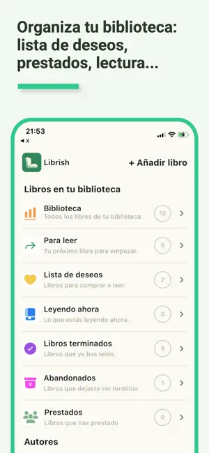 Librish: libros y lecturas iPhone screenshot 5