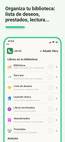 Librish: libros y lecturas iPhone screenshot 5