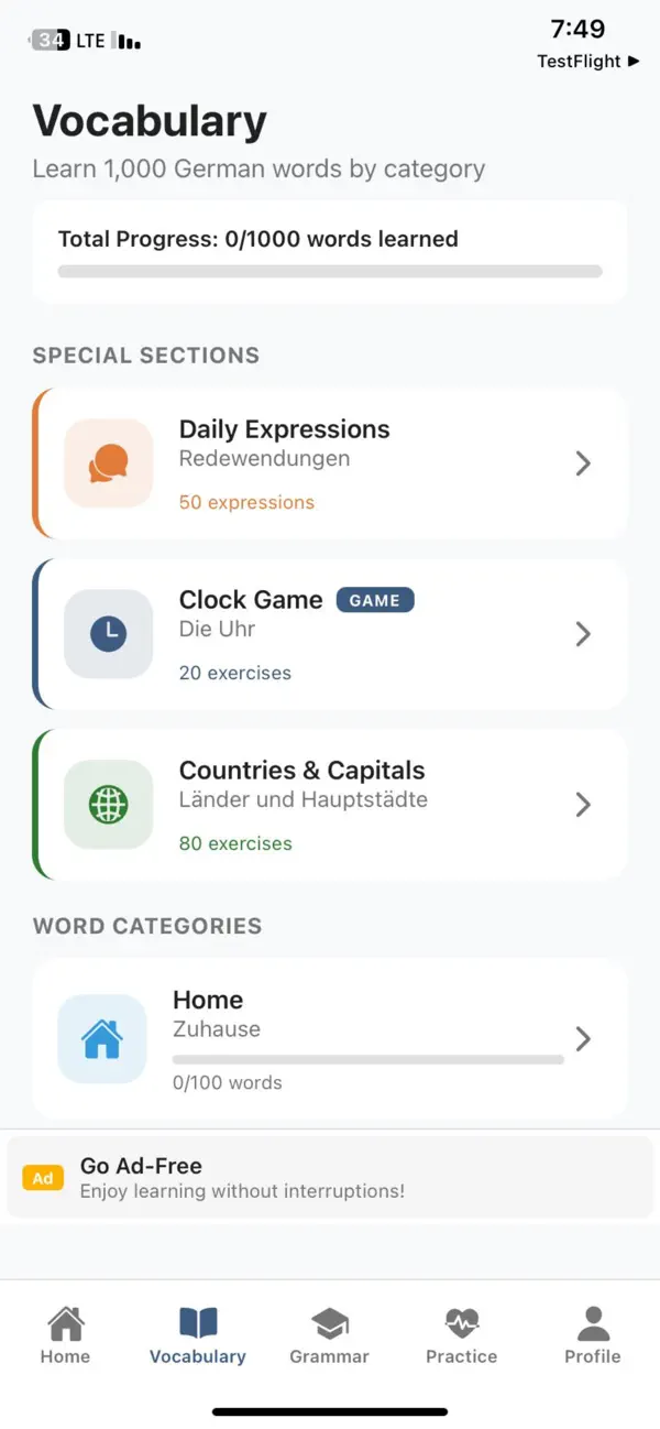 Screenshot #2 pour Easy Deutsch app