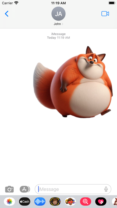 Fat Fox Stickers Screenshot