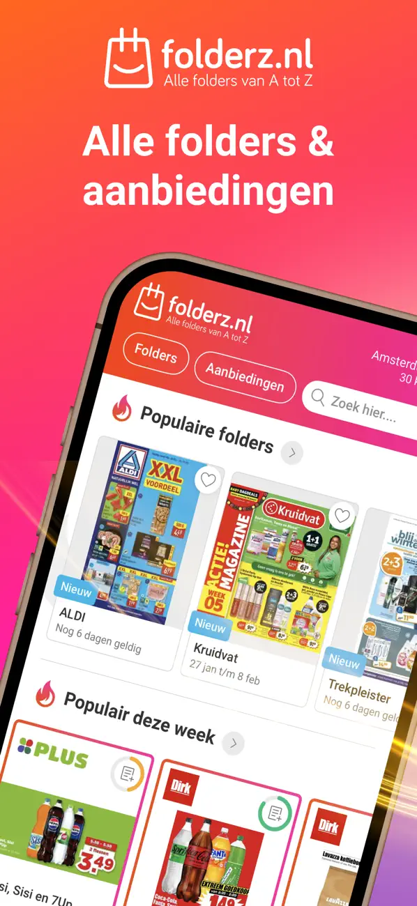 Screenshot #1 pour Folderz.nl Alle nieuwe folders