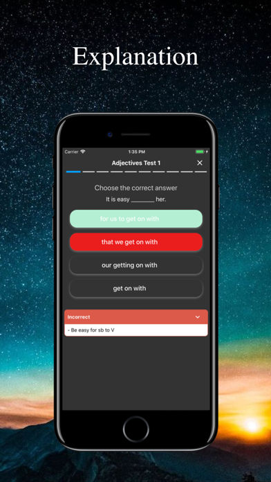 English Grammar Test - Phrases Screenshot