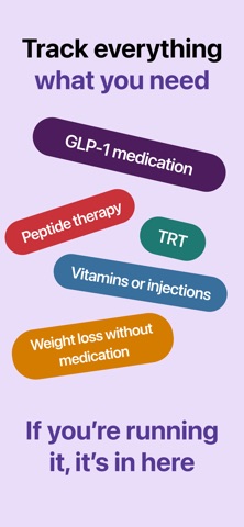 GLP-1 - Peptide Health Tracker iPhone screenshot
