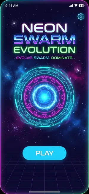 Neon Swarm Evolution screenshot 1