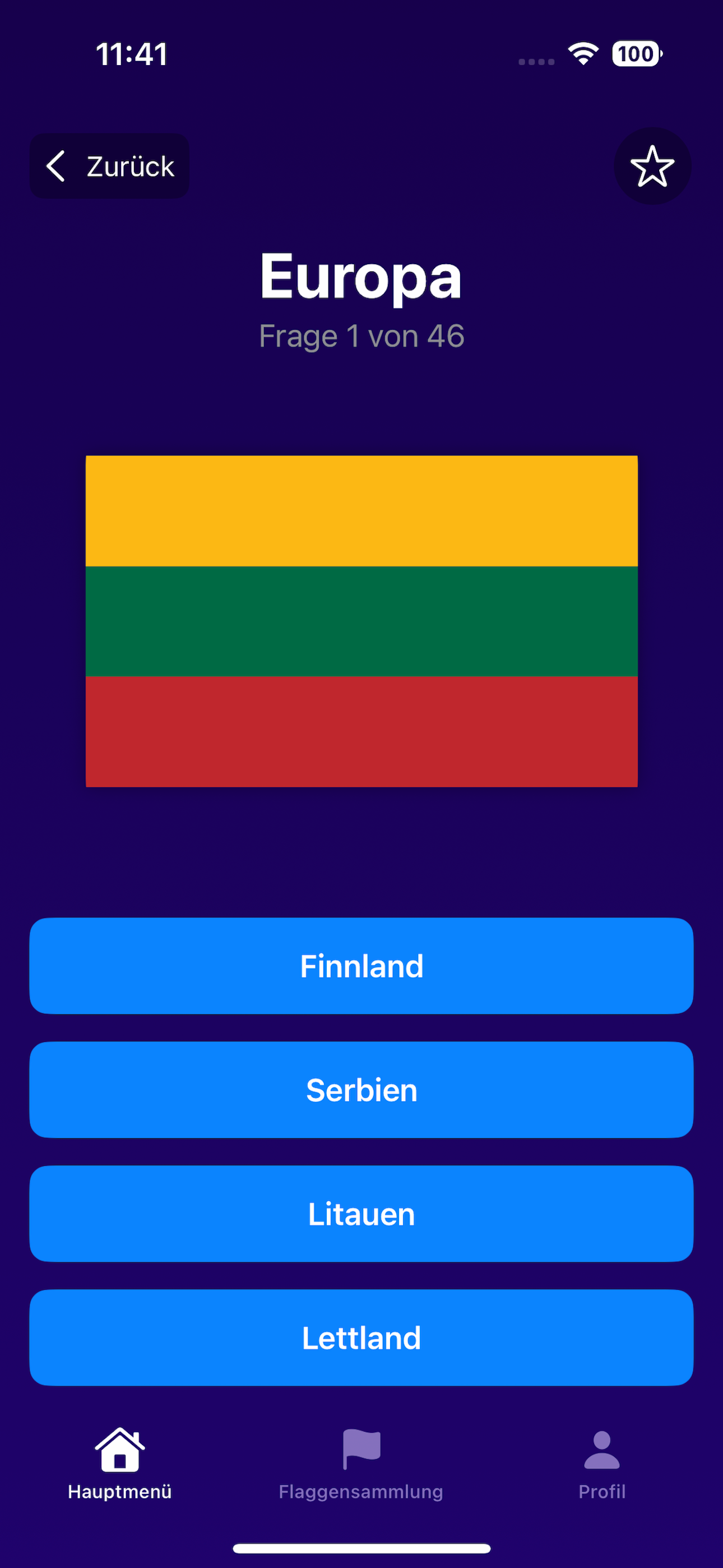 Flaggen Check screenshot 2