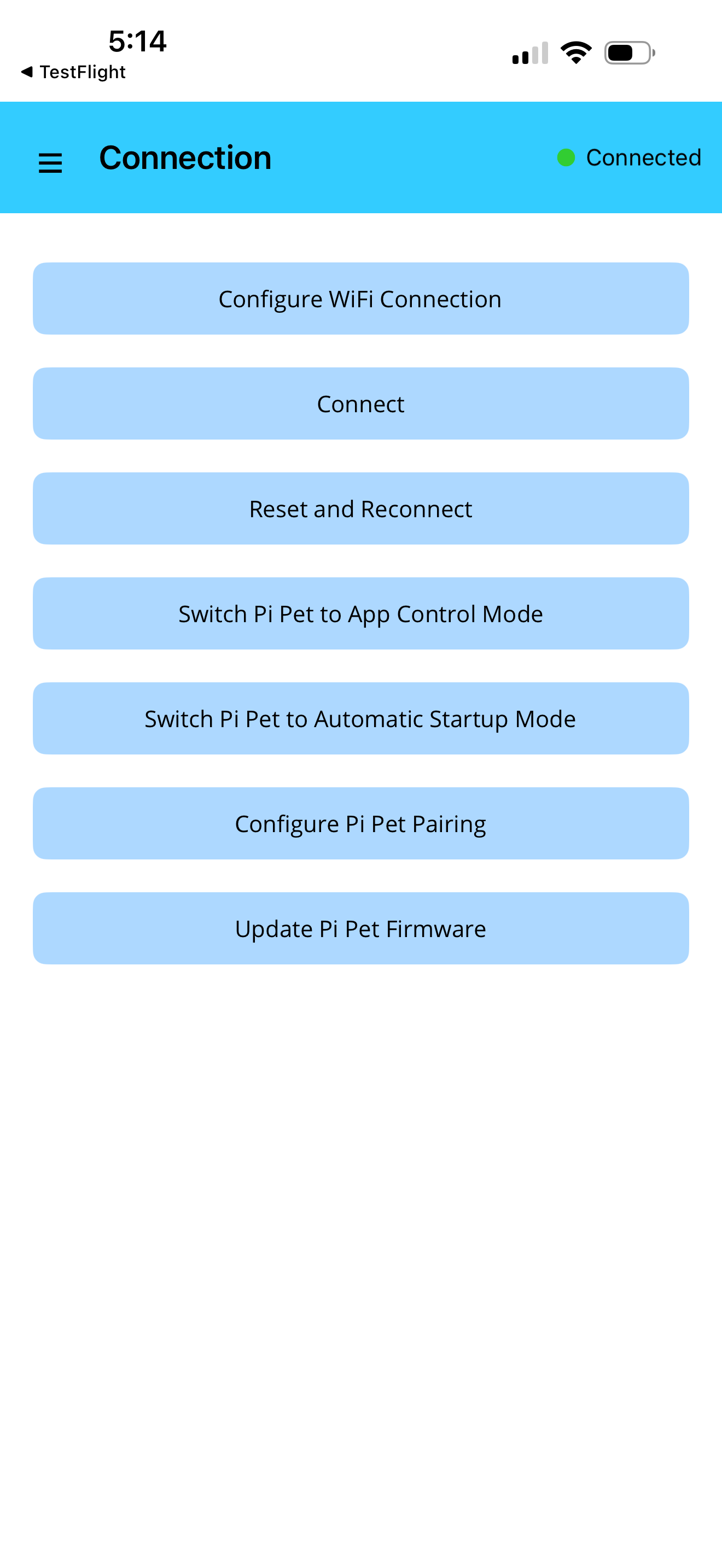Pi Pets Robotics Mobile App screenshot 5