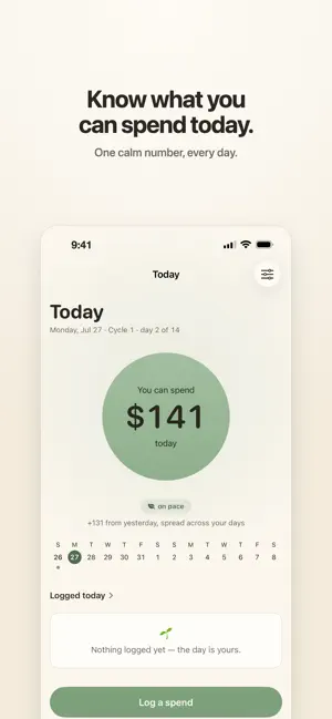 Fern: Cycle Budget Planner screenshot 1