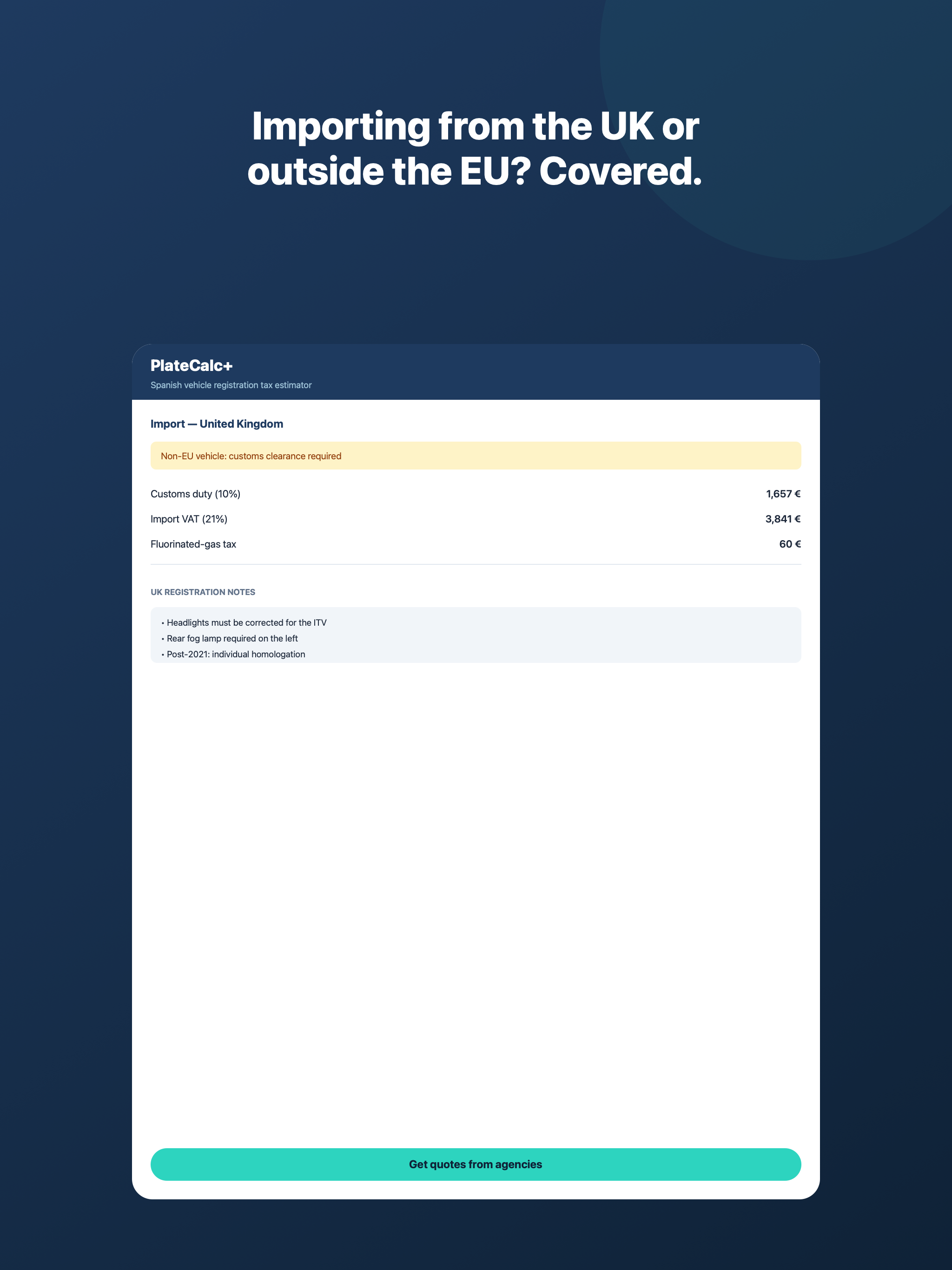 PlateCalc+  Car Tax Spain screenshot 5