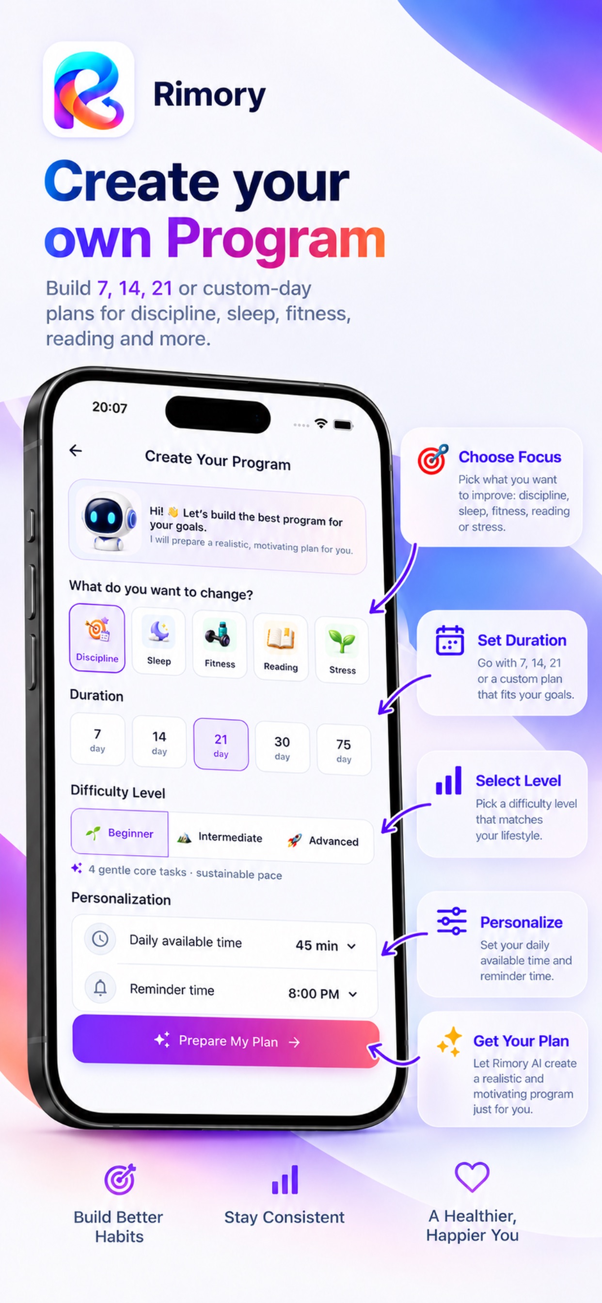 Screenshot 1 of Rimory: AI Life Assistant