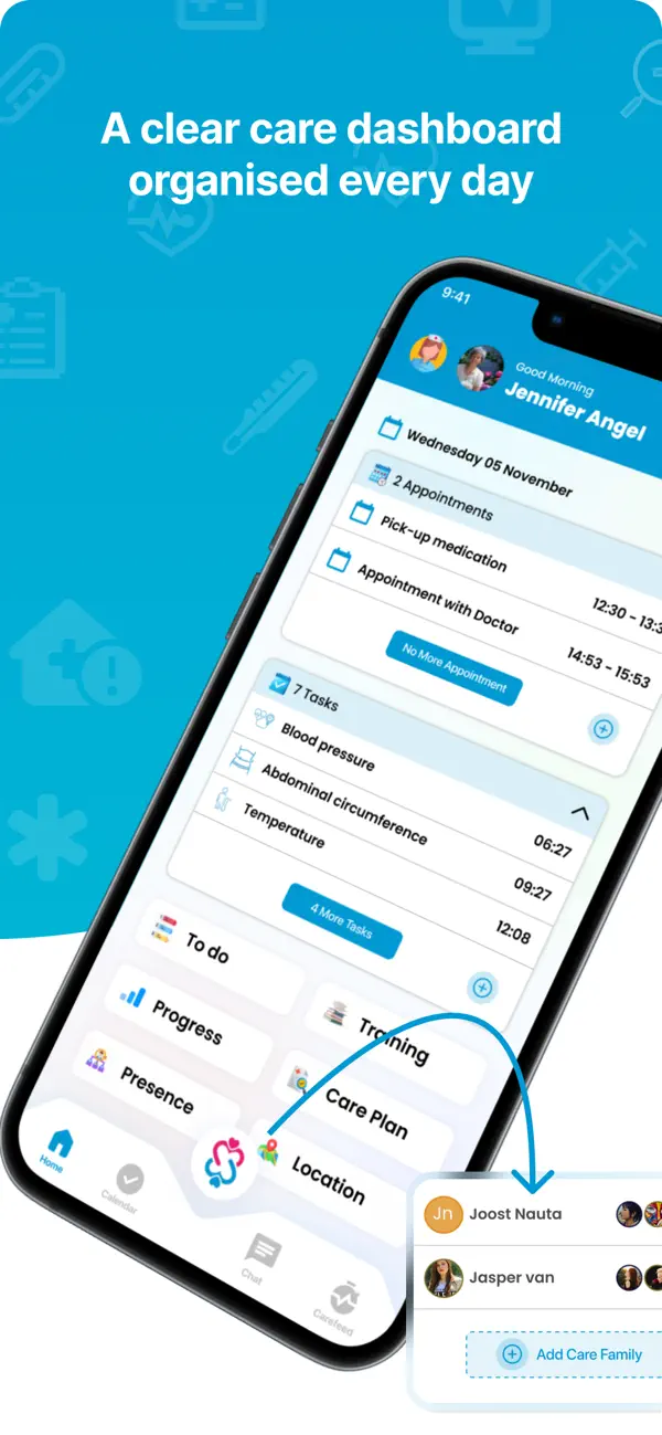 Screenshot #2 pour Carewall – Family Care App