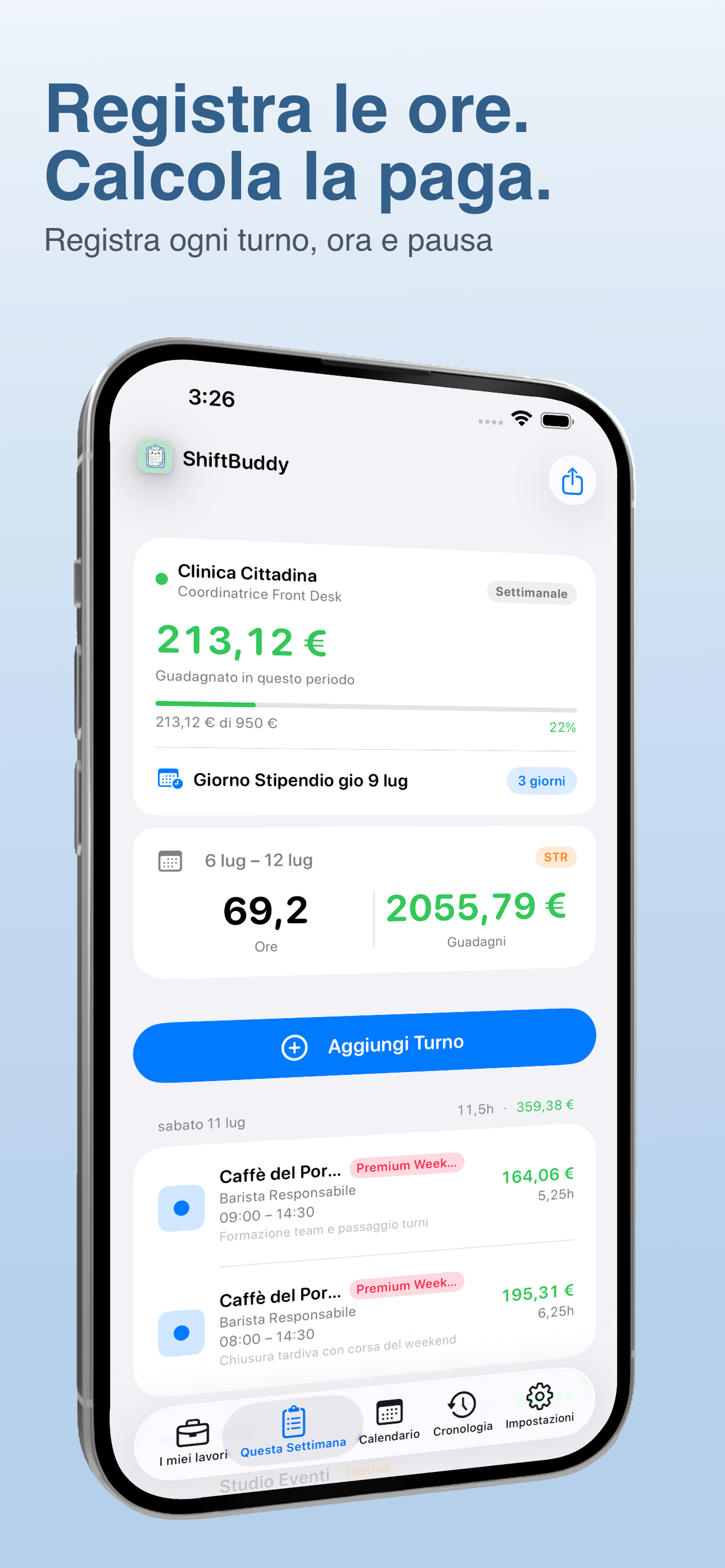 ShiftBuddy app screenshot 1