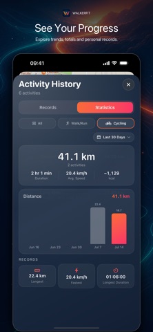 WalkerFit Tracker screenshot