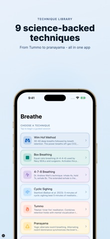 Breathwork Tracker - Breath iPhone screenshot