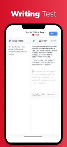 CELPIP Prep : Practice Test screenshot