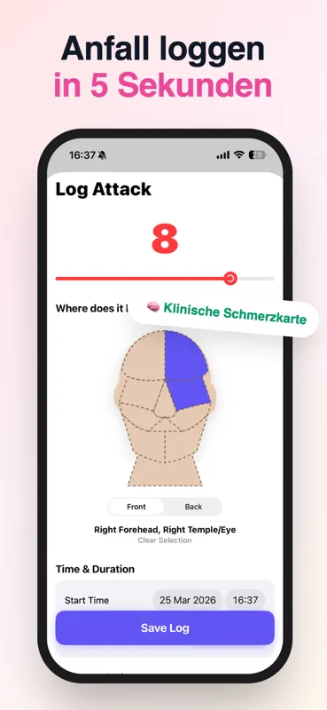 Migräne Tracker: Relief AI screenshot 2 of 6