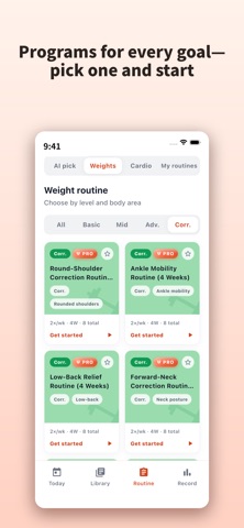 PeachFit: Gym Plans for Women iPhone screenshot
