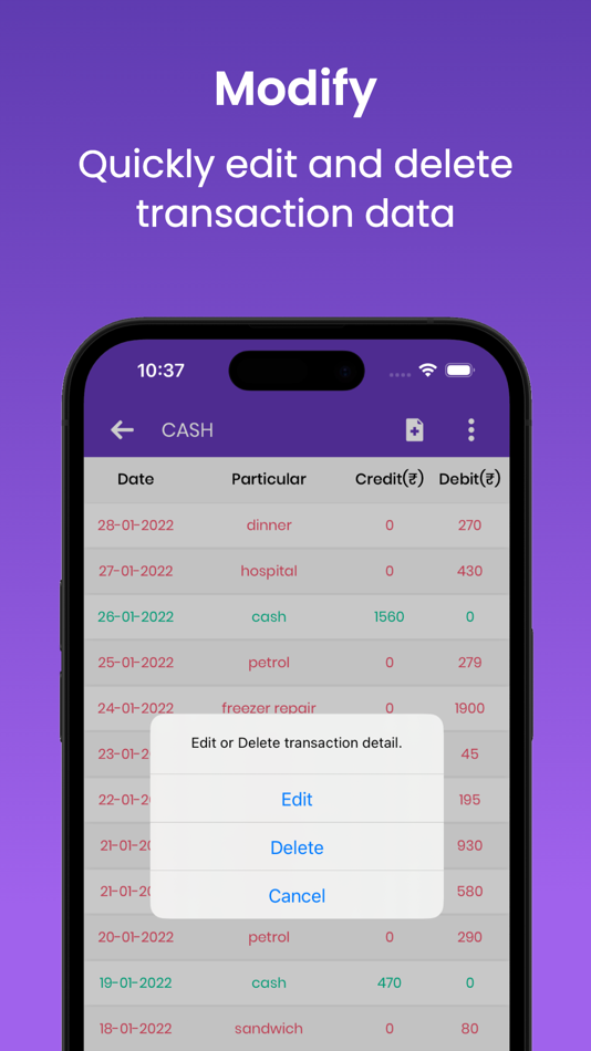 #5. Account Manager - Ledger Book (iOS) 由: Ketan Gondaliya