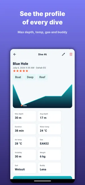 Dive Log — Scuba Logbook screenshot 2