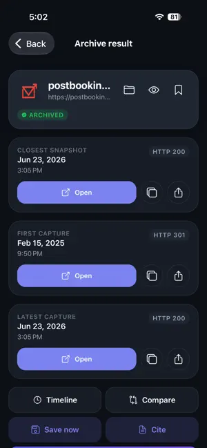 Wayback Archive screenshot 3