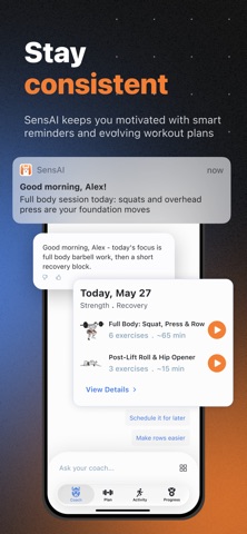 SensAI: Fitness Sensei screenshot