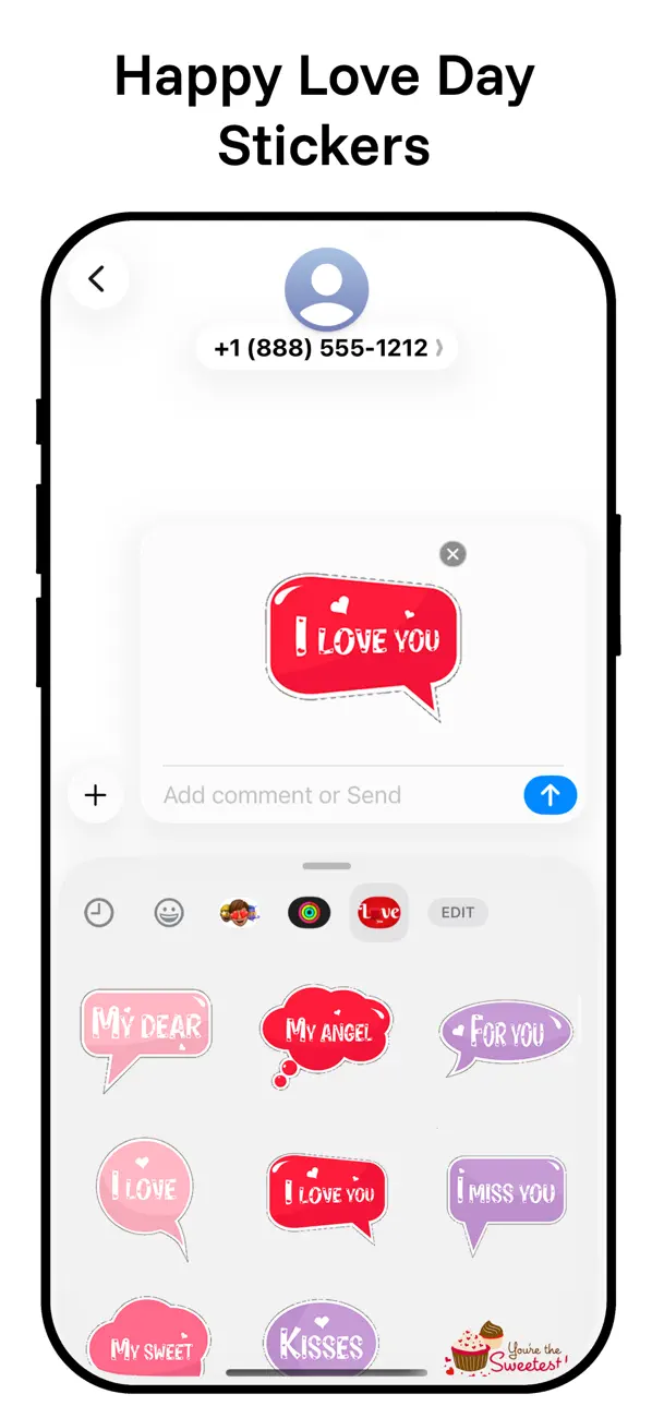 Screenshot #3 pour Happy Love Day Stickers