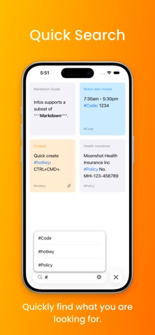 Infoplane: Short Notes Manager Screenshot 2 of 4