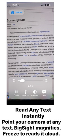 BigSight - Vision Magnifier Screenshot 1 of 6