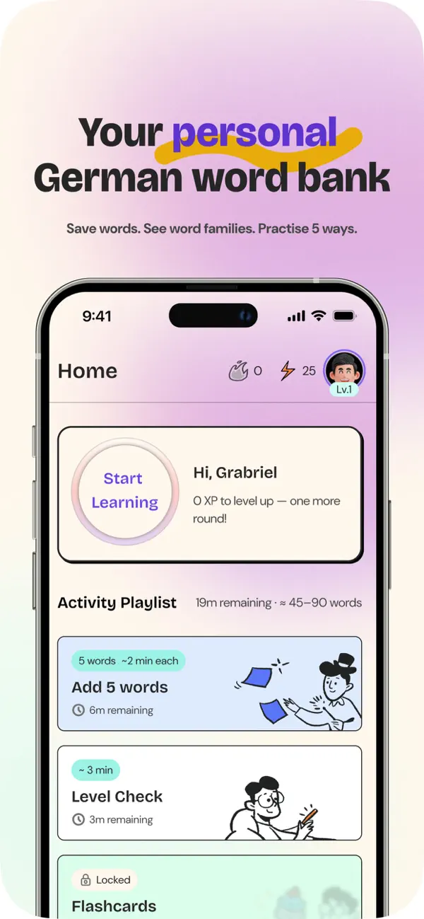 Screenshot #1 pour Worio: Smart Vocab Builder