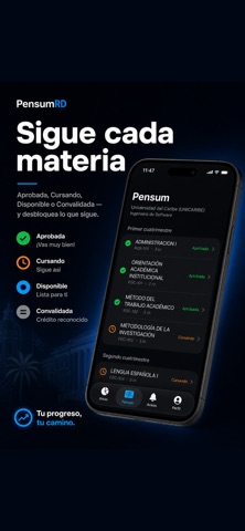 PensumRD - Organiza tu pensum iPhone screenshot