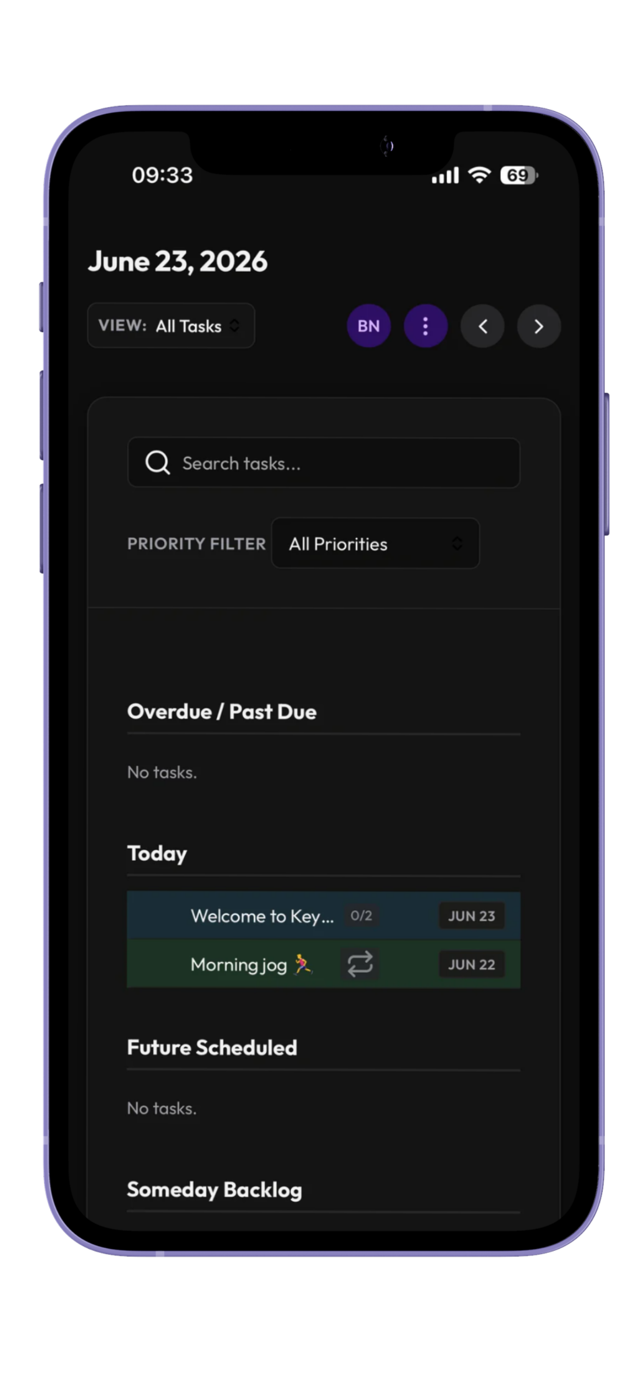 KeyWeek App