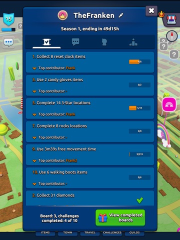 Candy Streets: Cozy GPS Game iPad screenshot