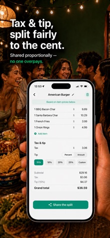Easy Bill Splitter calculator screenshot