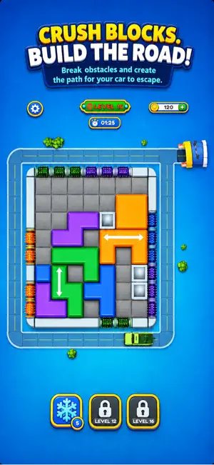 Crush Blocks: Car Escape screenshot 1