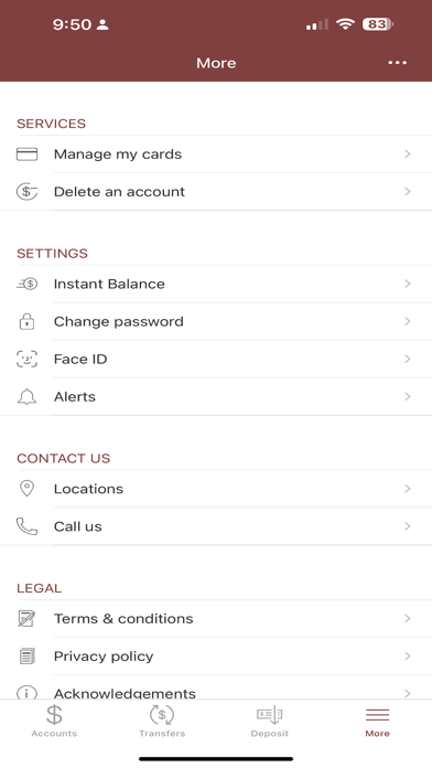KeySavings Bank Screenshot
