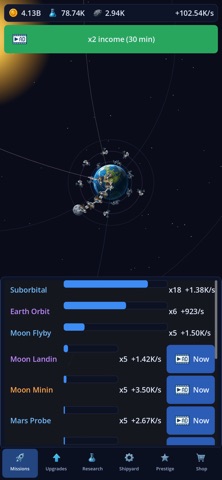 Idle Space Program Game Screenshot 4 of 5
