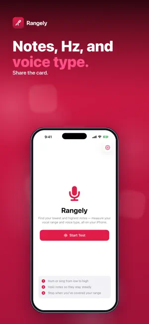 Rangely: Vocal Range Test screenshot 3