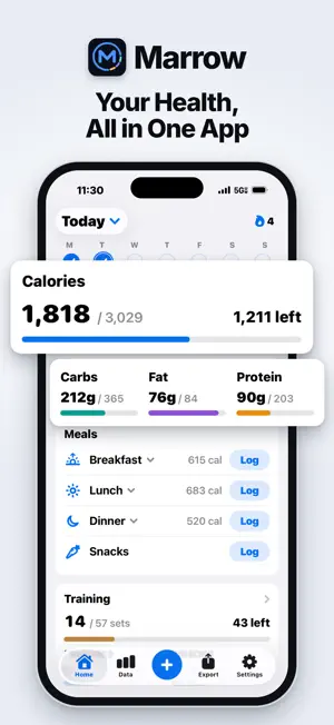 Marrow Health: Calorie Counter screenshot 1