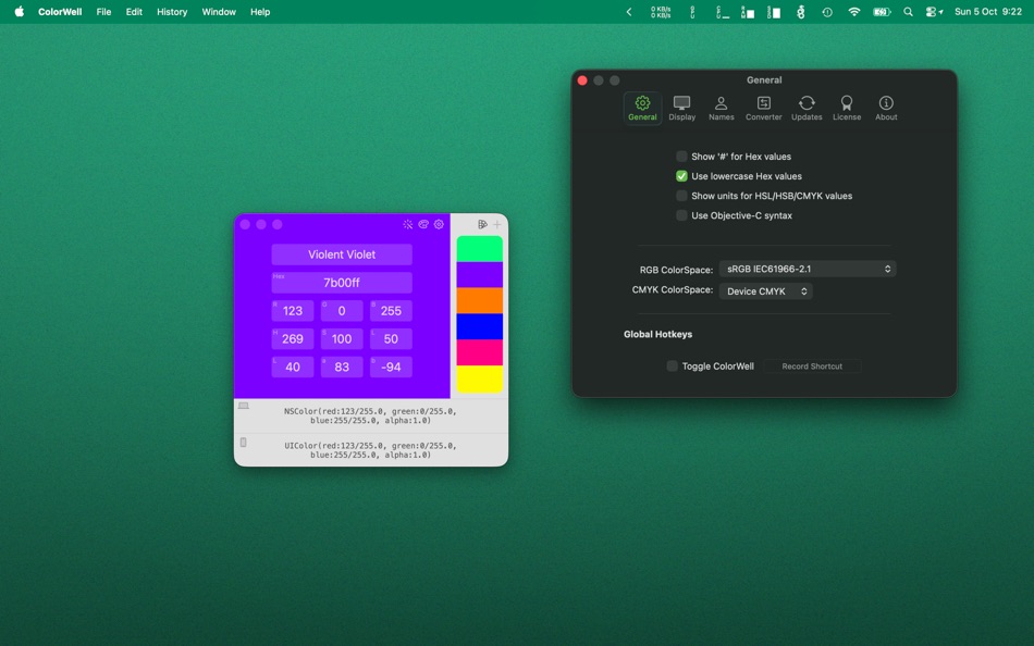 #4. ColorWell (macOS) Przez: SweetP Productions, Inc.