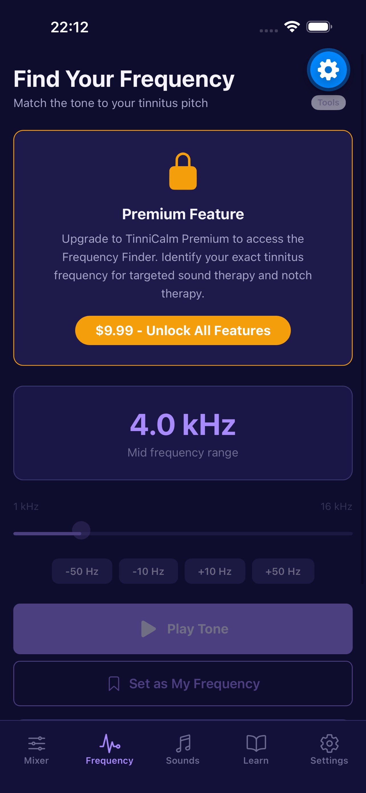 TinniCalm - Tinnitus Relief screenshot 2