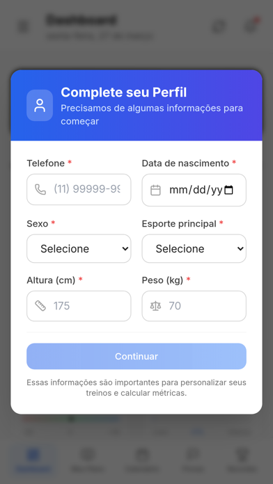 Screenshot 1 of Metrycs App