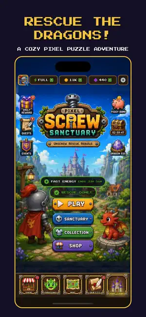 Pixel Screw Sanctuary screenshot 1