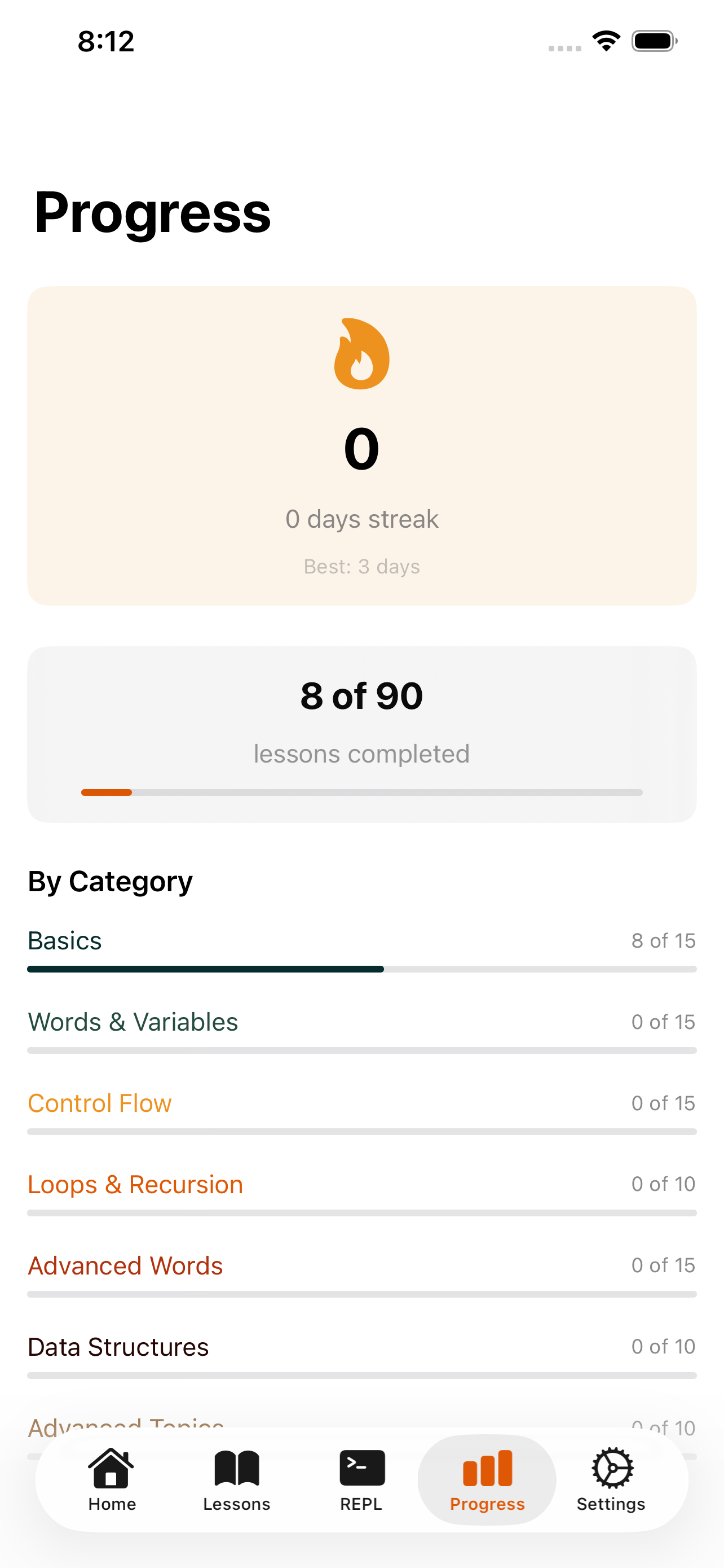 learnFORTH screenshot 5